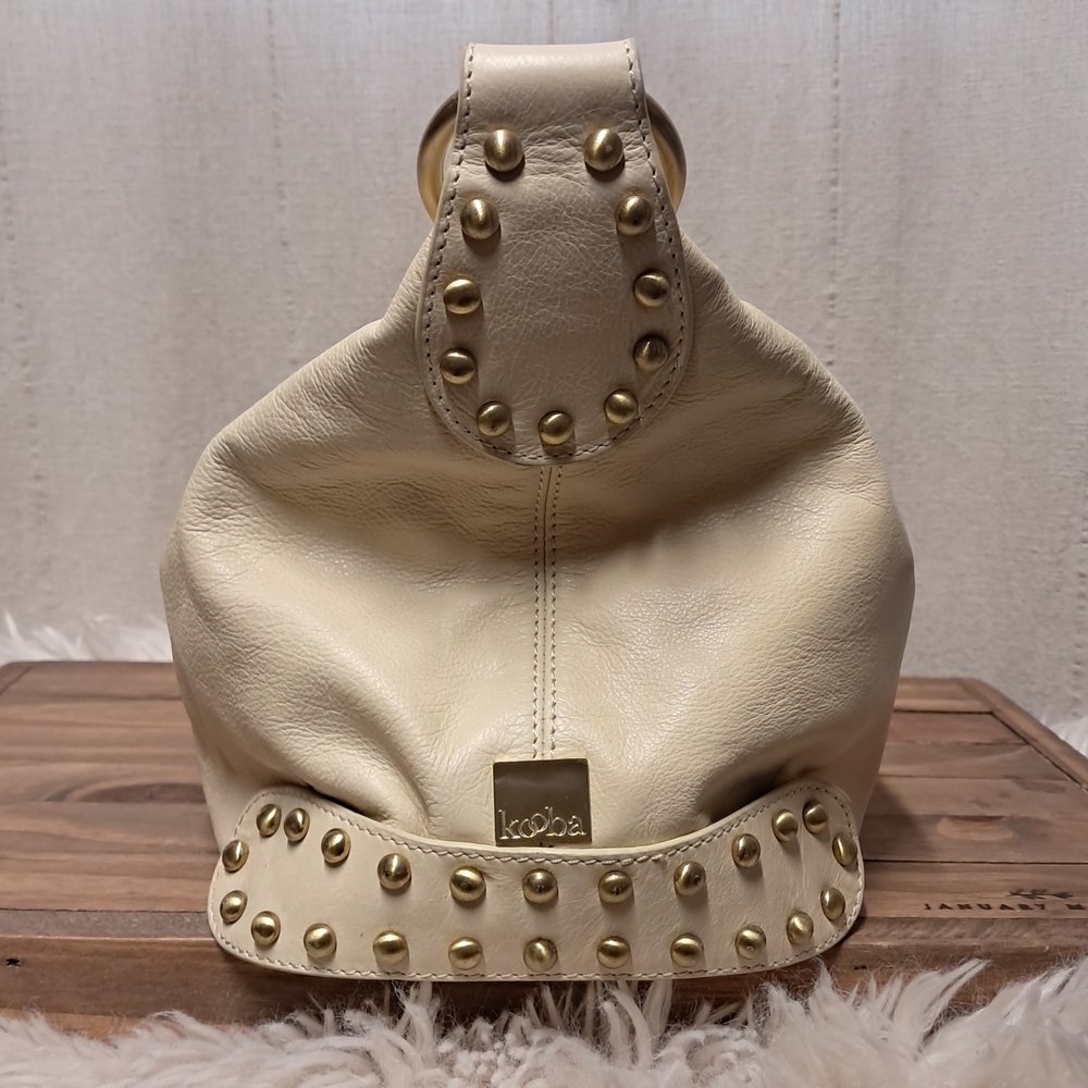 Kooba Cream Leather Hobo Bag - Picture 6 of 7